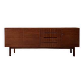 Buffet vintage minimaliste en noyer des années 1960