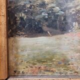 Enrique Atalaya (1851-1914), Spanish painter - Oil on cardboard - Landscape