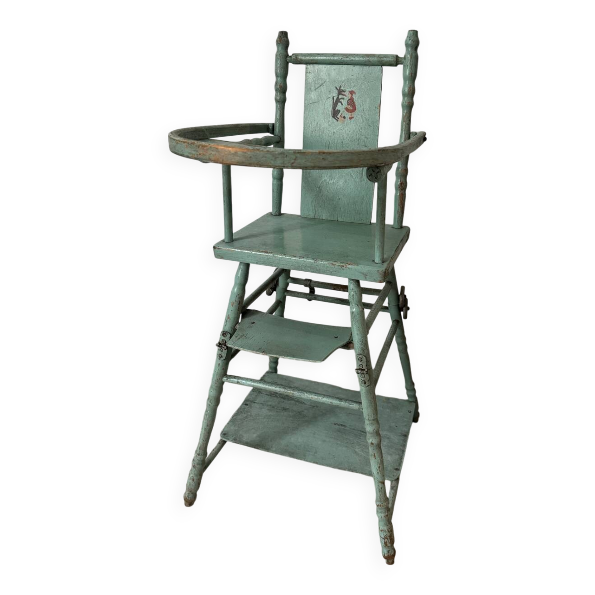 Baby high chair with system