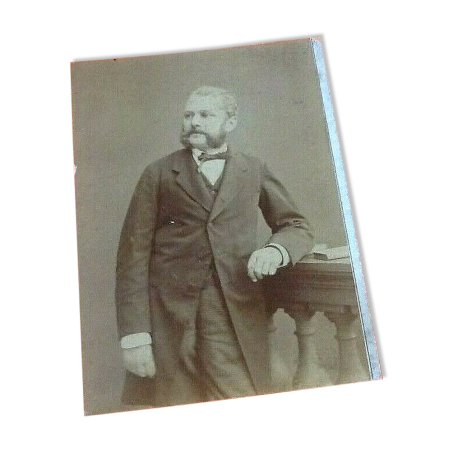 1880s Photography / Portrait Alphonse Daudet Photographer Paris Ferdinand Mulnier