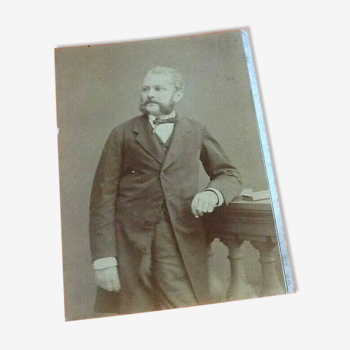 Photographie portrait Alphonse Daudet Photographe Paris Ferdinand Mulnier  années 1880