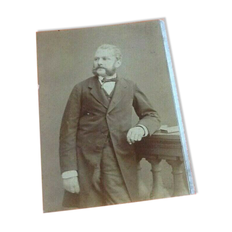 Photographie portrait Alphonse Daudet Photographe Paris Ferdinand Mulnier  années 1880