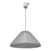 Vintage textured white glass pendant lamp from the 1970s.