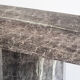 Vintage dining table. Gray marble. Italy, 90s