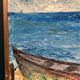 Original Oil on Swedish Panel - "Red Oak at Råå" by Stig Allan - Signed - Dated 1983 - Framed - 53 × 38 cm (20.9" × 15")
