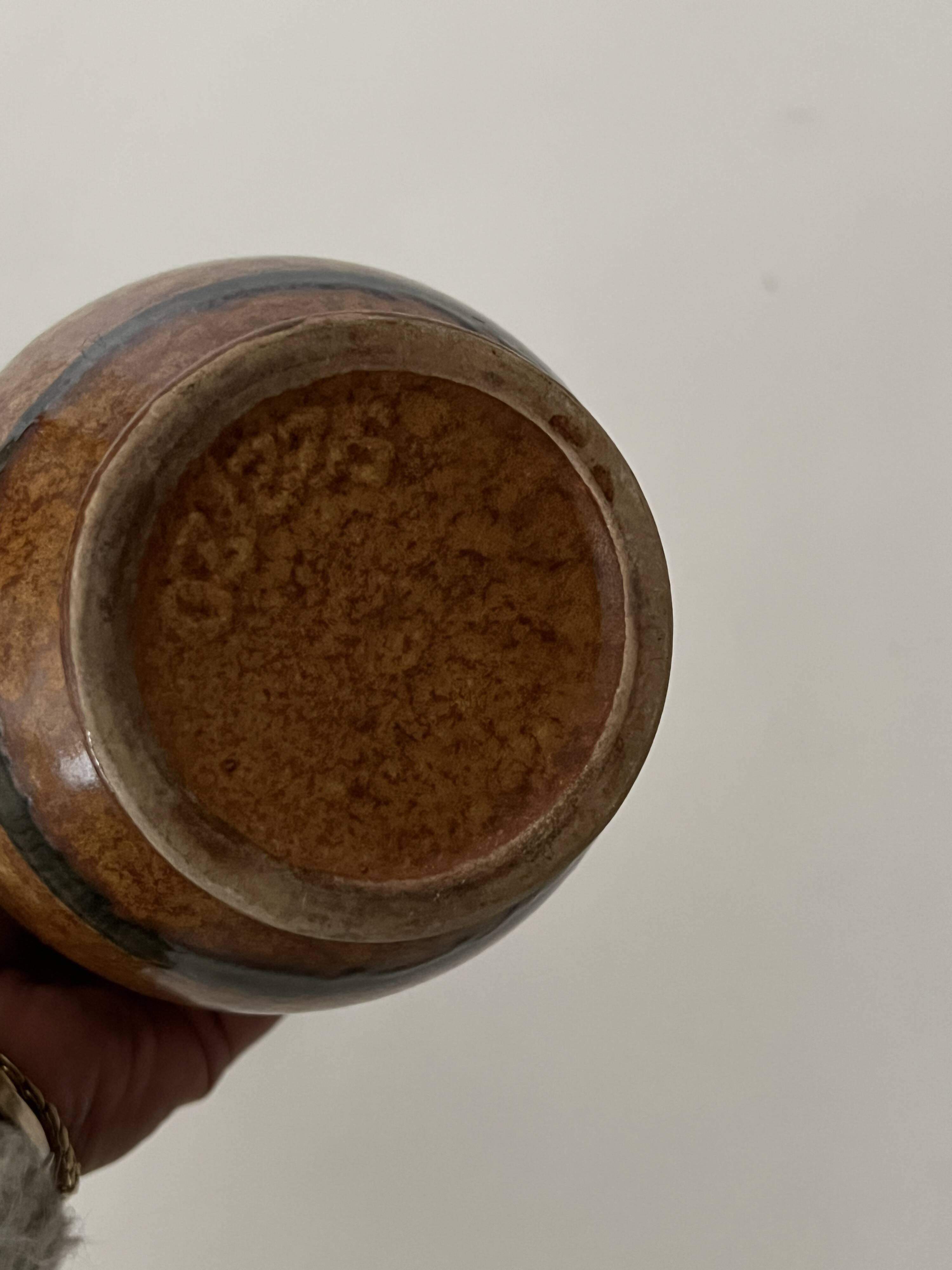 West German ceramic vase, German design 1970