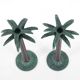 Set of brass candle holders
