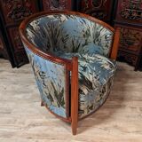 Pair of Art Deco mahogany armchairs