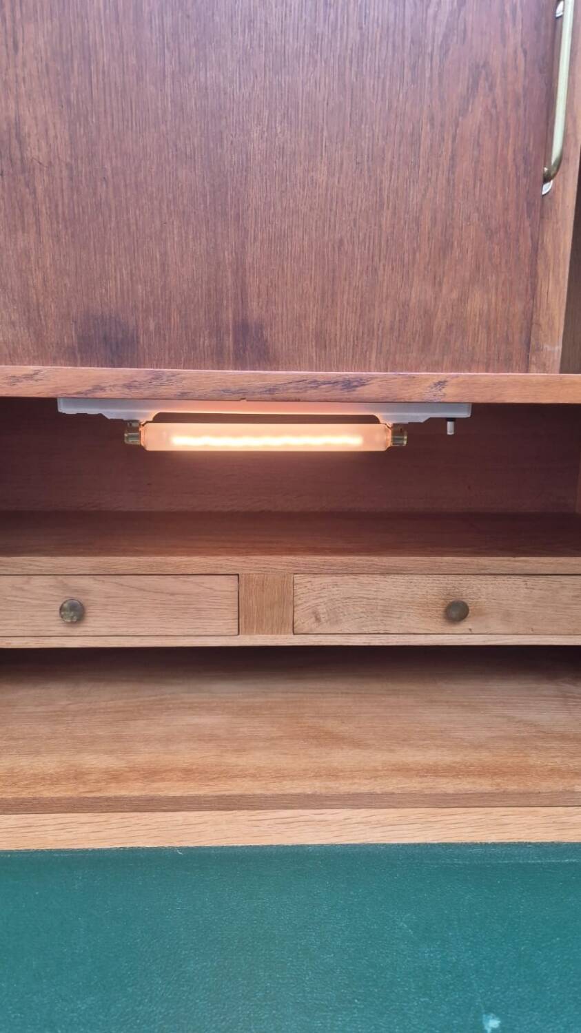 Oak secretary desk, 1960