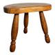 Small oak tripod stool or plant stand