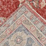 7x10 Faded Red Area Vintage Persian Rug, 199x311 Cm