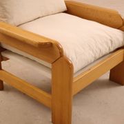 Fauteuil en hêtre, 1980’s