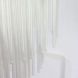 Minimalist handblown glass chandelier, 1970s