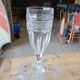 6 flutes in thick chiseled glass