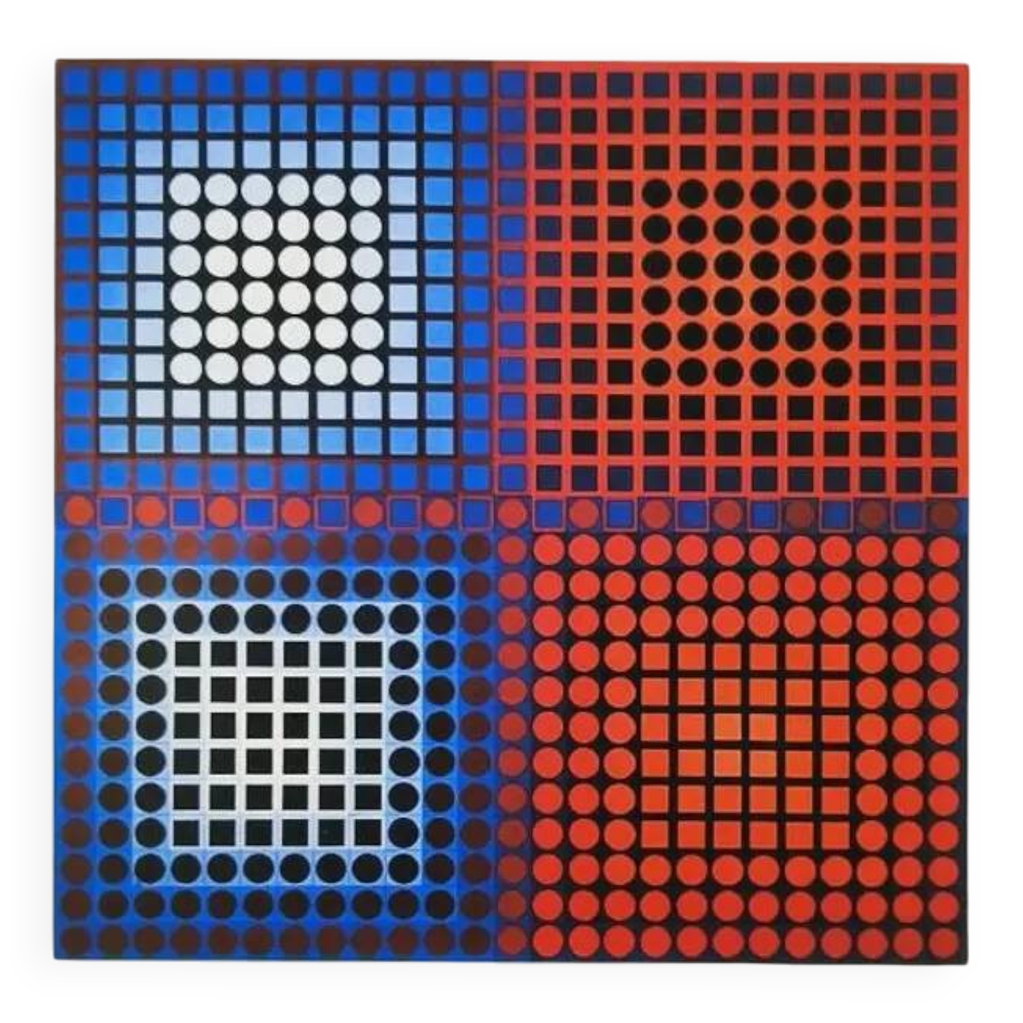 1970s Victor Vasarely Limited numbered Edition Lithograph.
