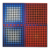 Lithographie numérotée en édition limitée de Victor Vasarely, années 1970