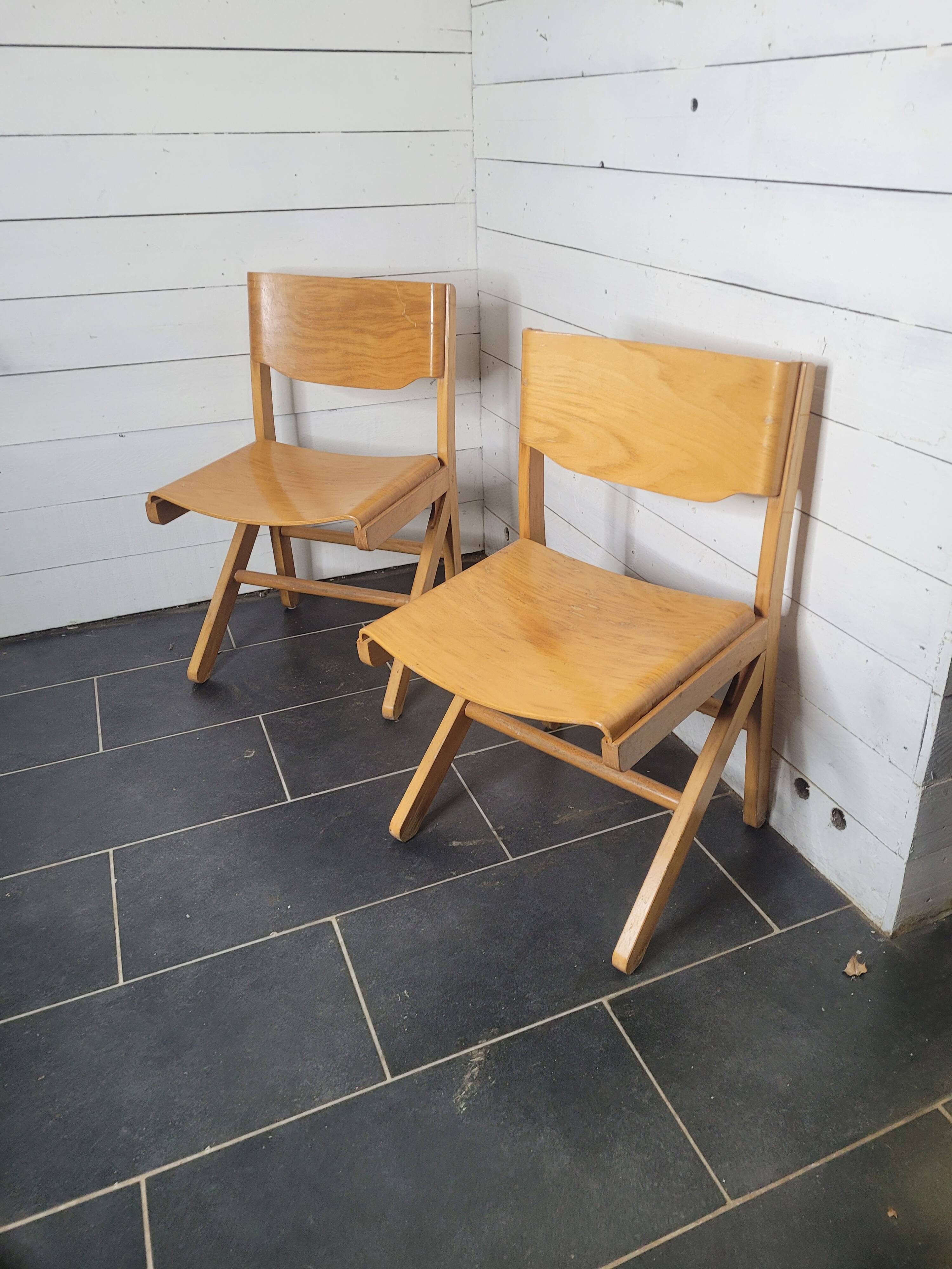 Pair of baumann chairs