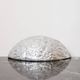 Organic silvered ceramic wall light, France, 1970-1980
