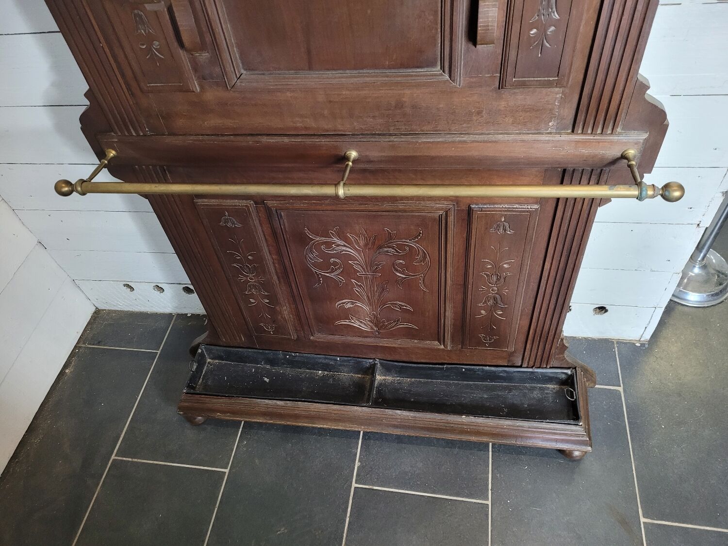 Old walnut cloakroom