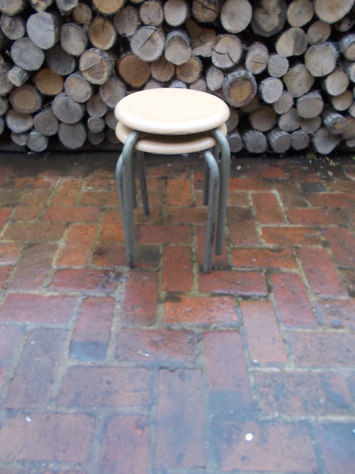 Pair of vintage Werzalit stools