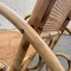 Rattan and cane rocking chair