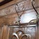 Renaissance style coat rack in carved walnut, 19th century