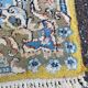 Yellow and blue Persian rug 90x150cm