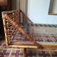 Lit banquette en rotin