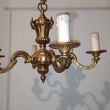 Lustre doré laiton 6 branches