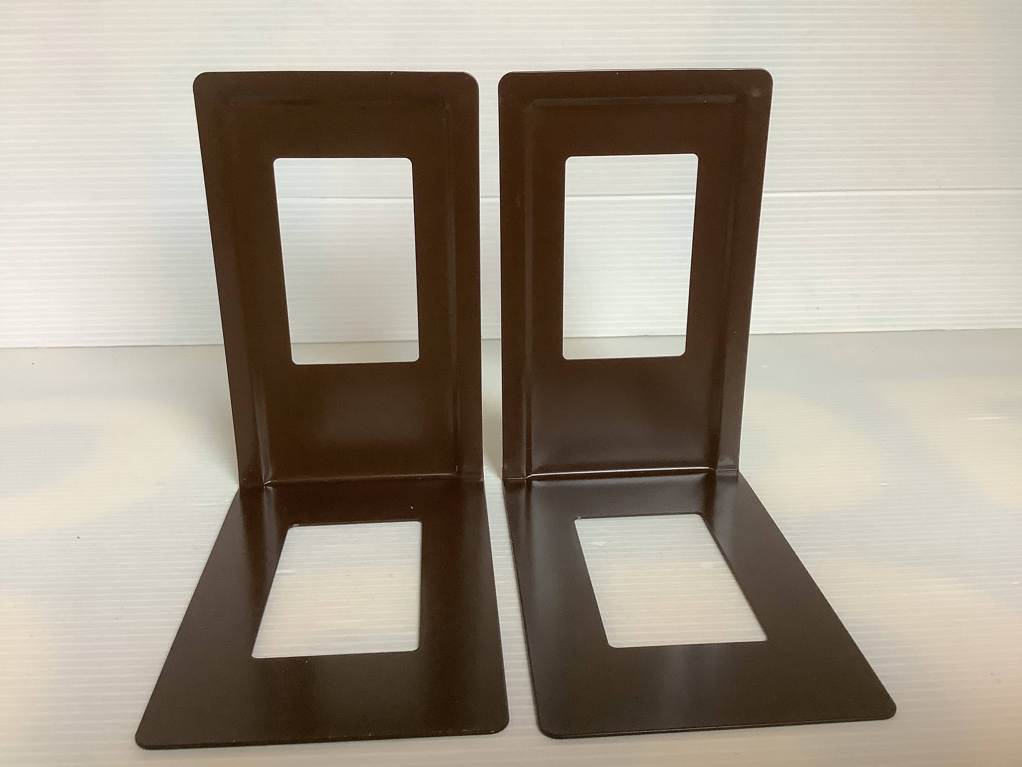 Pair of brown metal bookends Germany