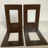 Pair of brown metal bookends Germany