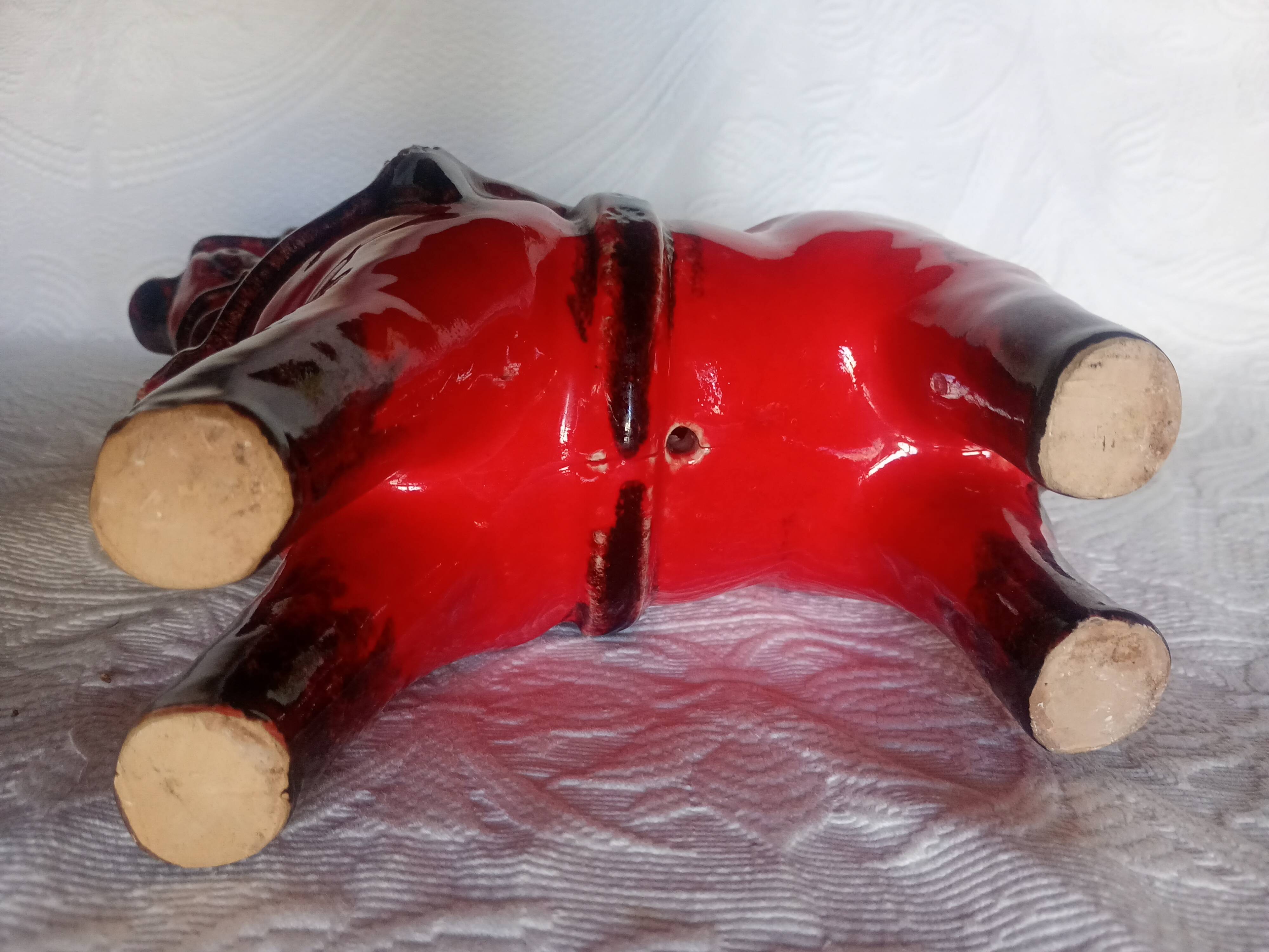 Bitossi - Aldo Londi - Red Roman Horse - glazed ceramic