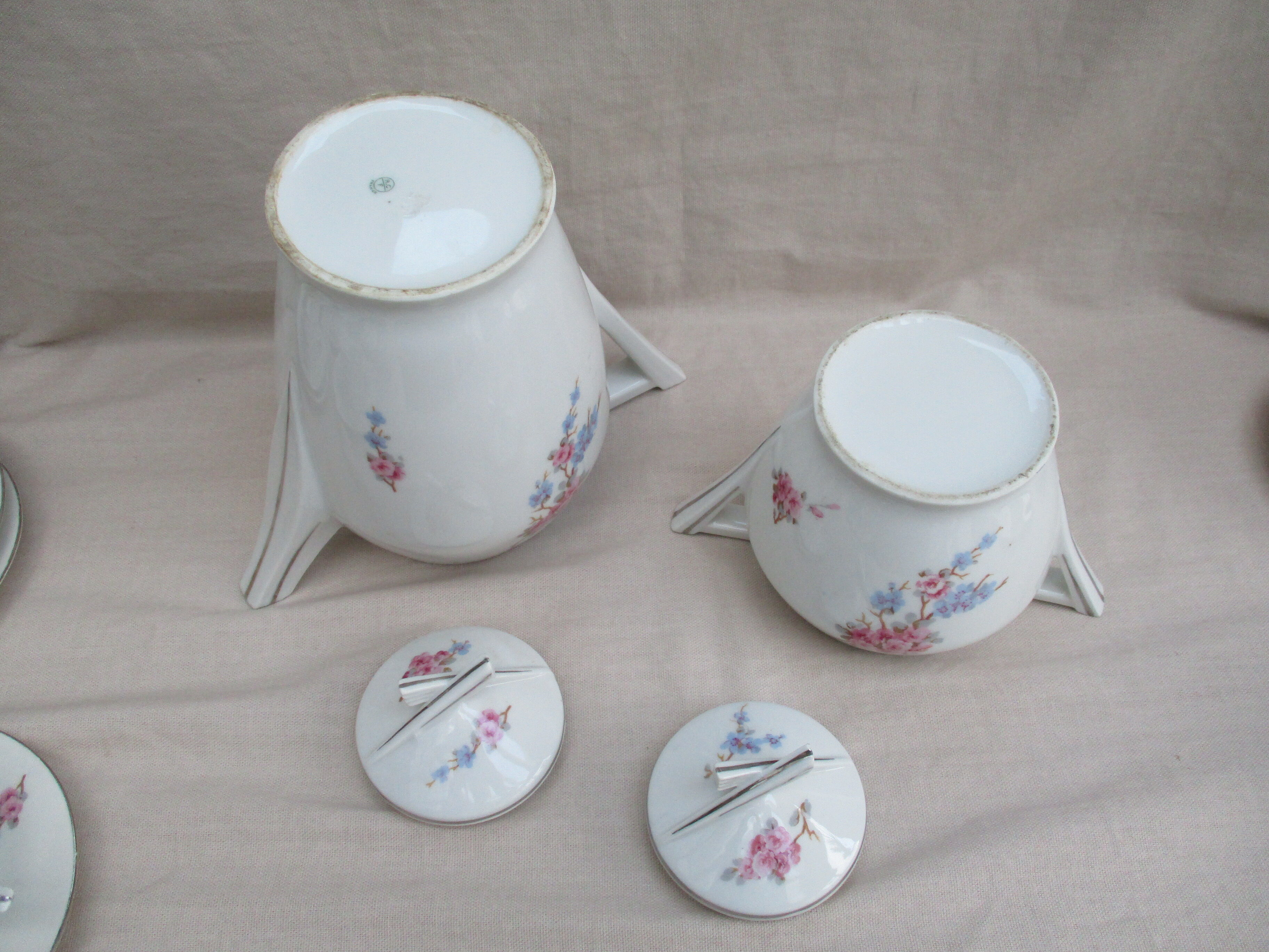 RCF Art Deco porcelain coffee service