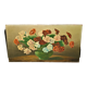 Oil on panel bouquet of carnations signed