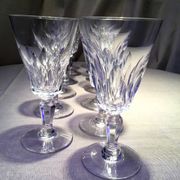 Set of 11 baccarat red wine glasses carcassonne model