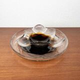 Mid-century Finnish glass bowl by Pertti Santalahti for Humppila, 1960s, set of 2.