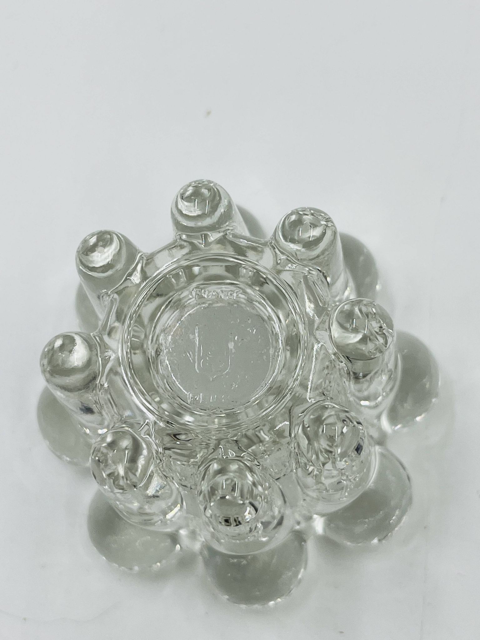 Set of 6 vintage flower candle holders by VMC Reims - 1960s