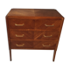 Commode vintage 1950 en chêne doré