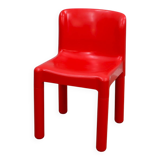 1970s Kartell Model 4875 chair by Carlo Bartoli red color