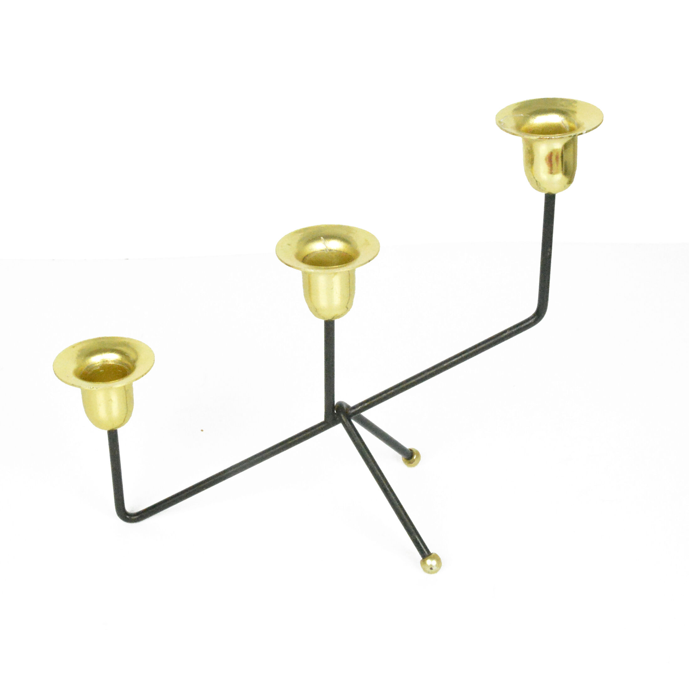 1970s. minimalist table candle holder, for three candles, belgium