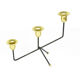 1970s. minimalist table candle holder, for three candles, belgium