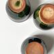handmade ceramic service: 6-piece glazed stoneware coffee cups