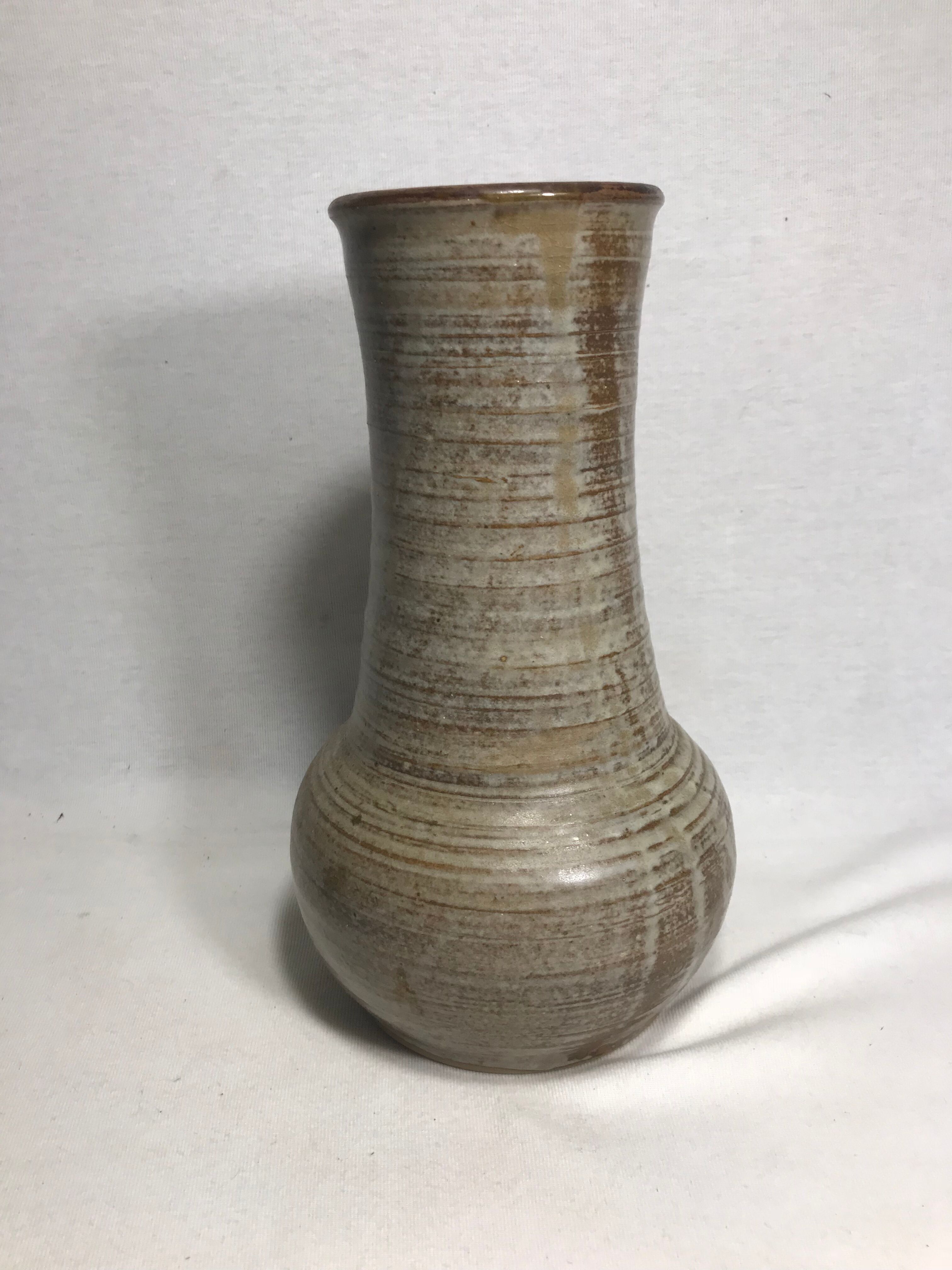 Old sandstone ball vase 1970