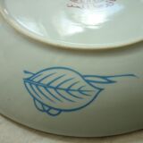 Chinese dish decorated with peacocks and plants