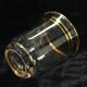 Set of 5 liqueur glasses with golden threads - Art Deco 1940 certified