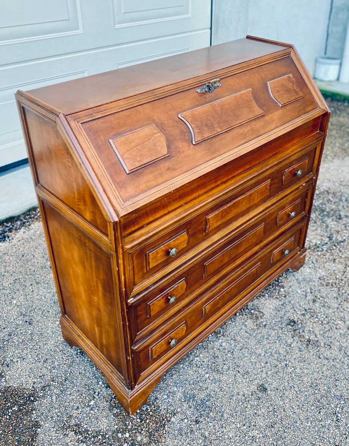 Small old desk secretary