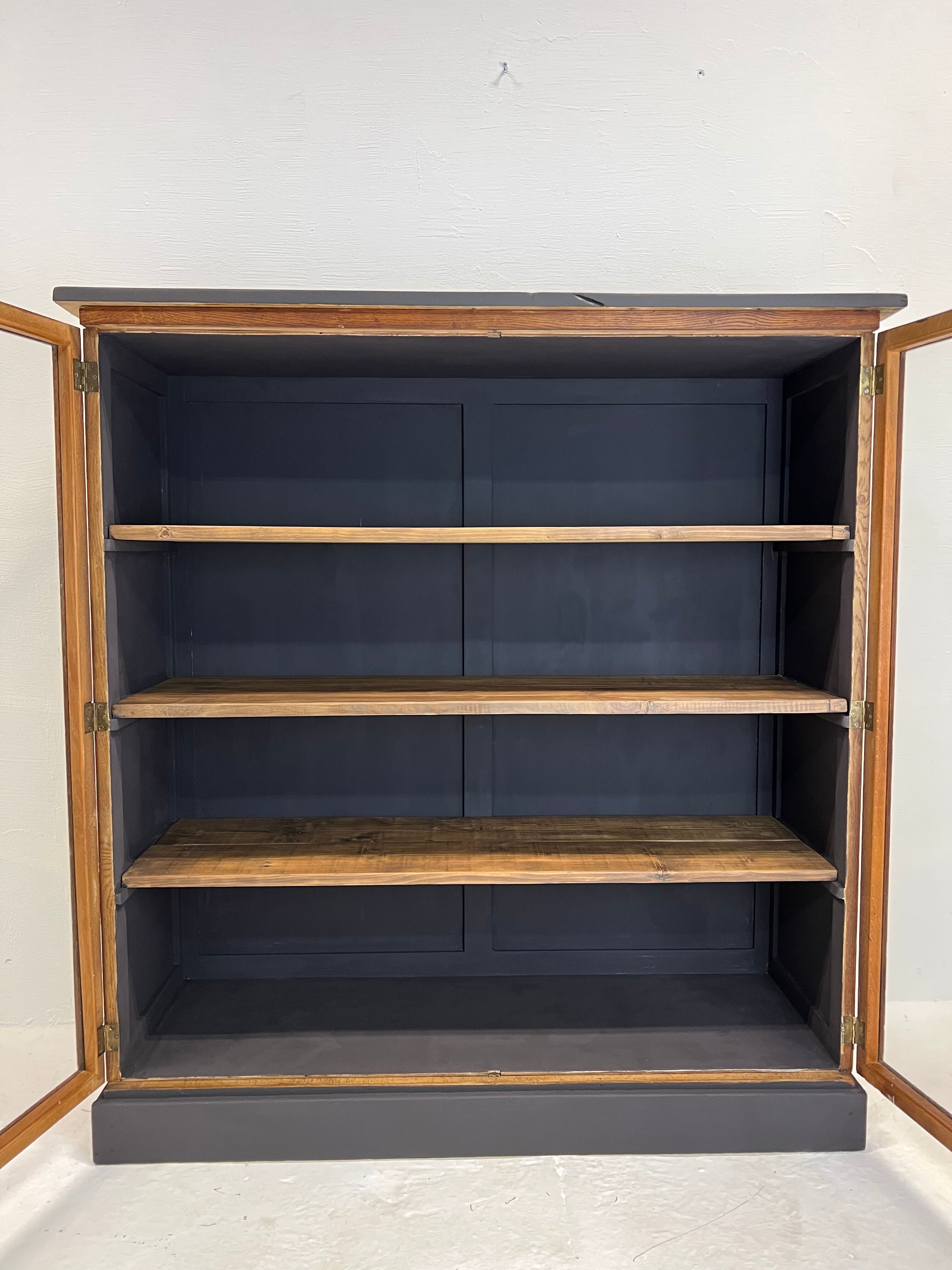 Oak showcase from the 50s