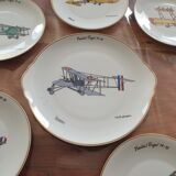 Marcel Jeanjean (1893-1973) et porcelaine de Limoges - Service à gateau - Série vieilles tiges 14-18