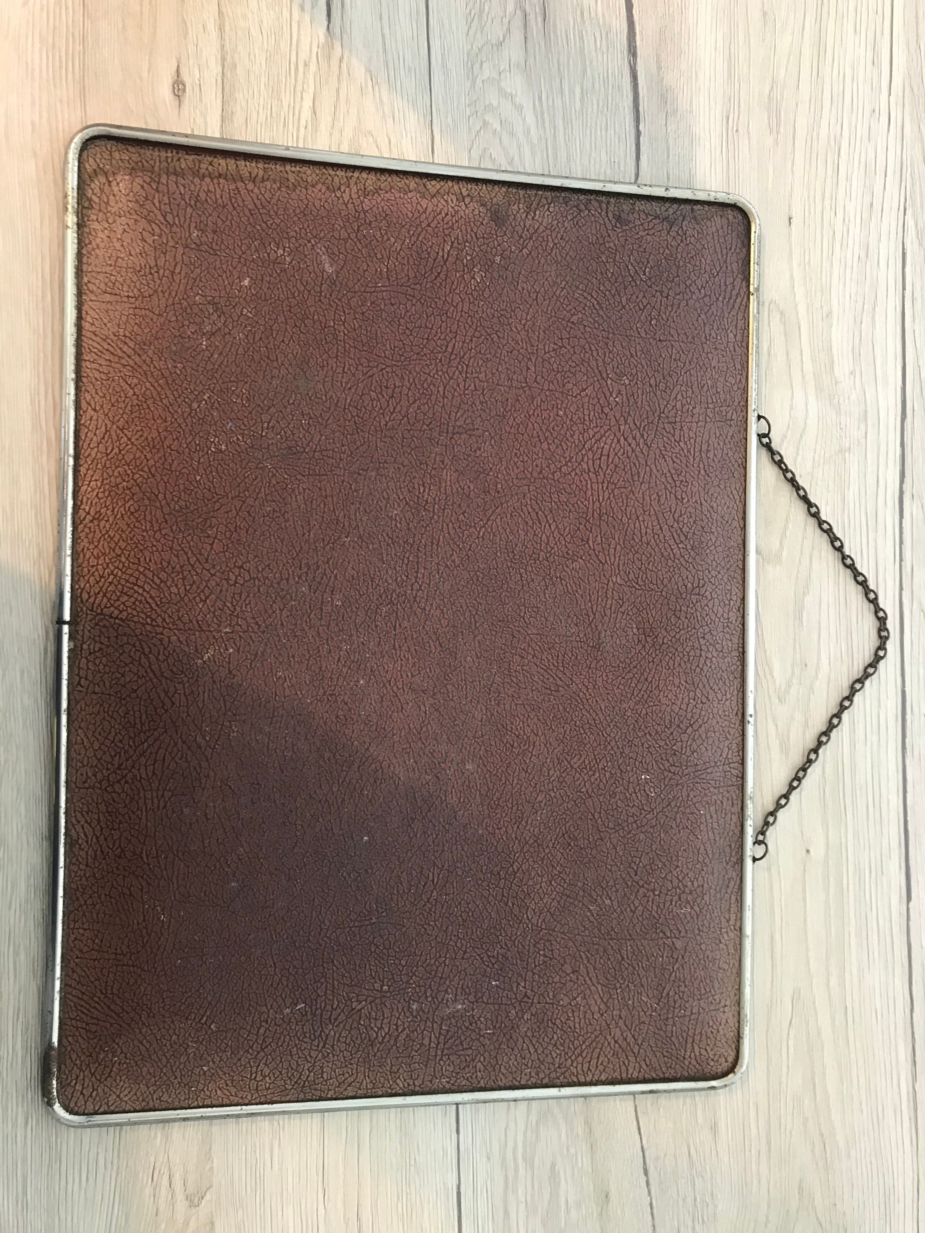 Large vintage barber mirror