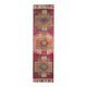 Vintage Turkish Hand-Knotted Wool Cotton Pink Runner Rug 94x358